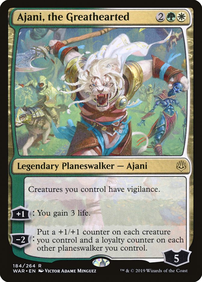Ajani, the Greathearted [War of the Spark] - Magic: The Gathering - Card Brawlers | Quebec | Canada |