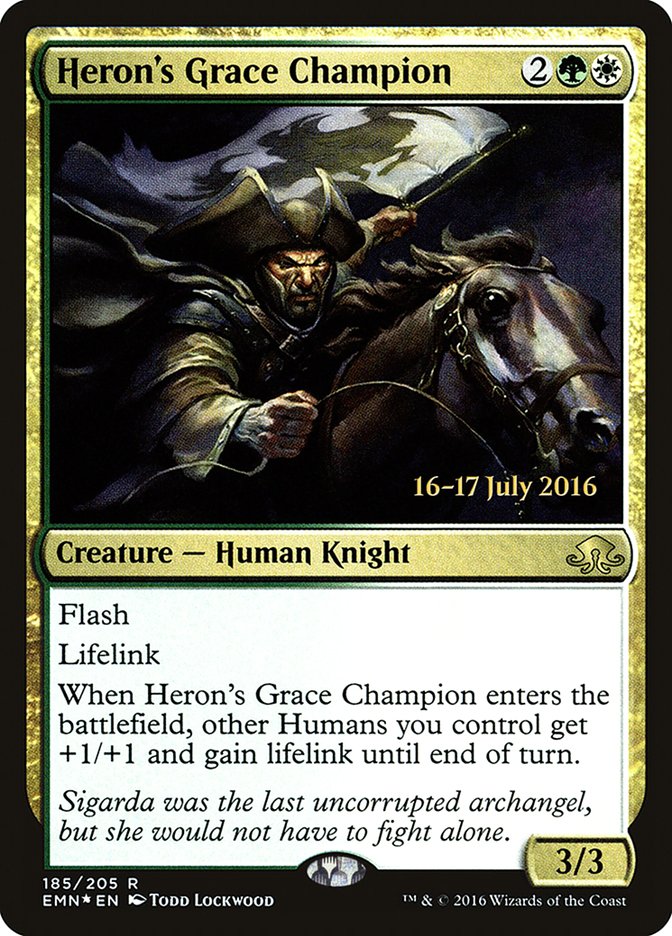 Heron's Grace Champion [Eldritch Moon Prerelease Promos] - Magic: The Gathering - Card Brawlers | Quebec | Canada |