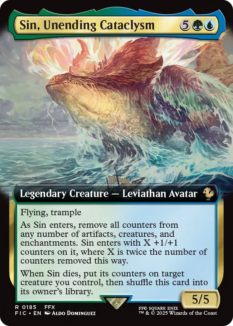 Sin, Unending Cataclysm (Extended Art) [FINAL FANTASY Commander] - Magic: The Gathering - Card Brawlers | Quebec | Canada |