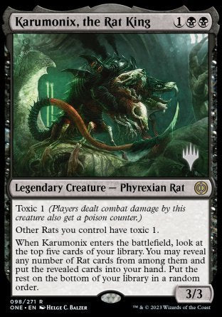 Karumonix, the Rat King (Promo Pack) [Phyrexia: All Will Be One Promos] - Magic: The Gathering - Card Brawlers | Quebec | Canada |
