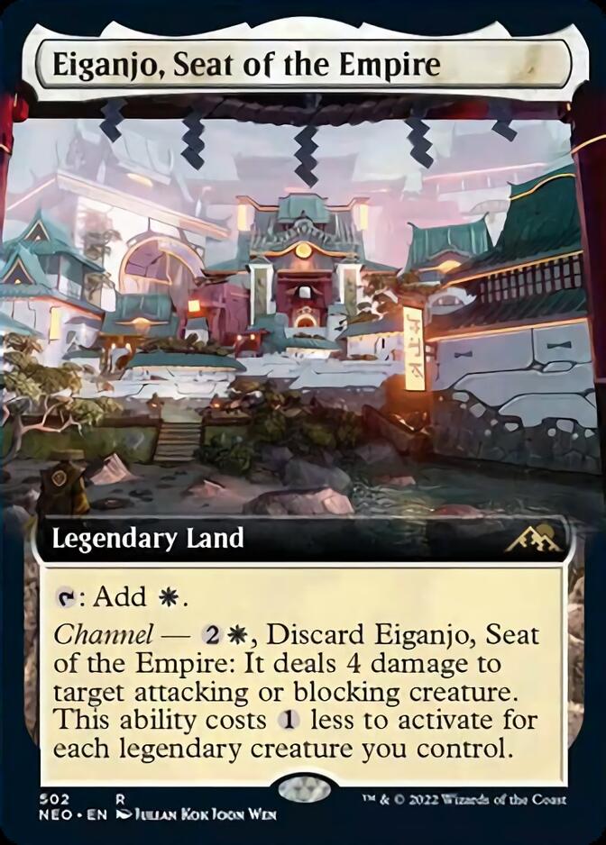Eiganjo, Seat of the Empire (Extended Art) [Kamigawa: Neon Dynasty] - Magic: The Gathering - Card Brawlers | Quebec | Canada |