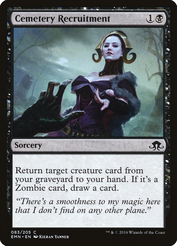 Cemetery Recruitment [Eldritch Moon] - Magic: The Gathering - Card Brawlers | Quebec | Canada |