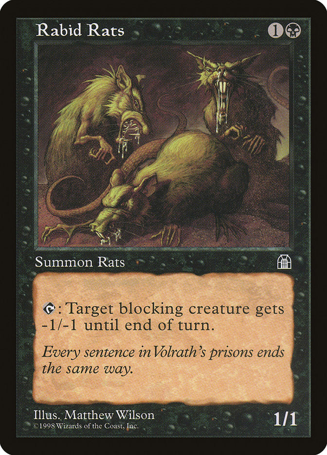 Rabid Rats [Stronghold] - Magic: The Gathering - Card Brawlers | Quebec | Canada |