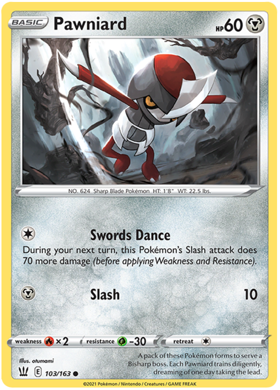 Pawniard (103/163) [Sword & Shield: Battle Styles] - Pokémon - Card Brawlers | Quebec | Canada |