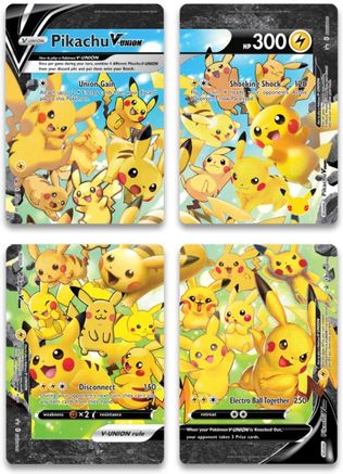 Pikachu V-UNION (Set of 4) [Sword & Shield: Black Star Promos] - Pokémon - Card Brawlers | Quebec | Canada |