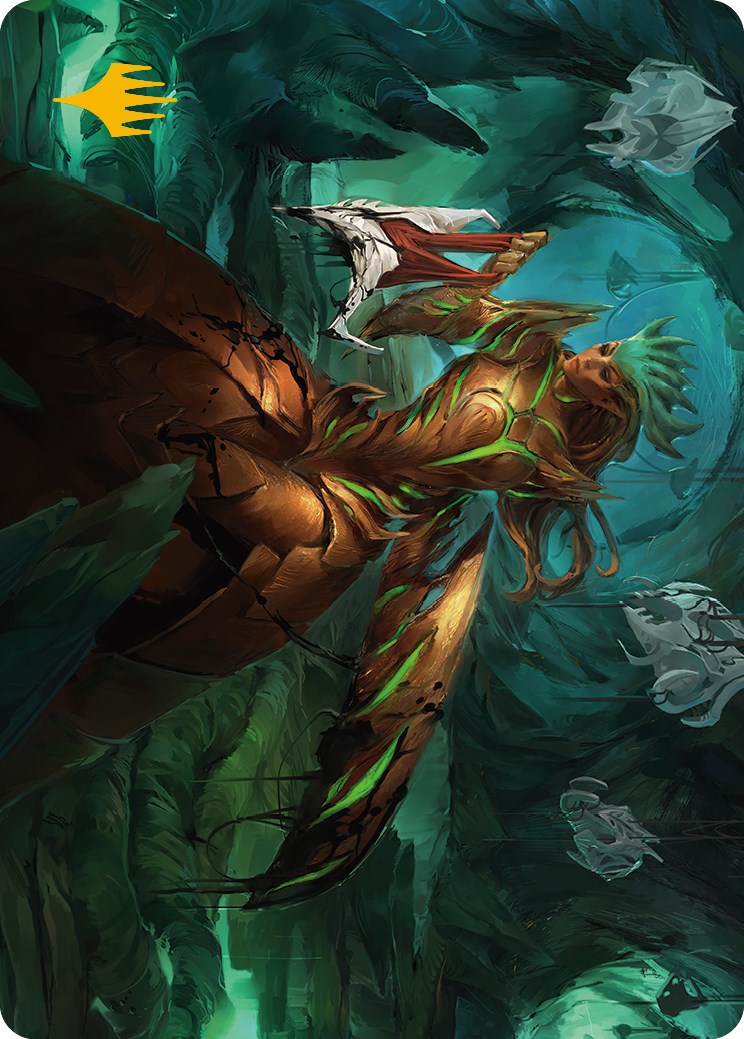 Glissa Sunslayer Art Card (Gold-Stamped Signature) [Phyrexia: All Will Be One Art Series] - Magic: The Gathering - Card Brawlers | Quebec | Canada |