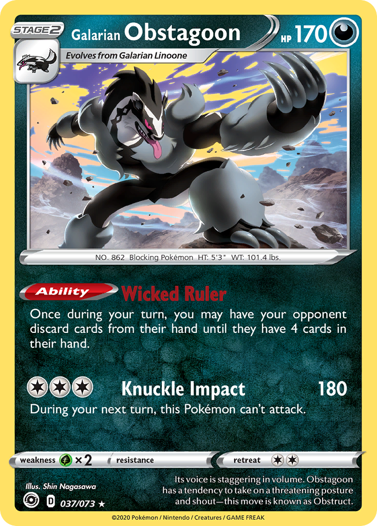 Galarian Obstagoon (037/073) [Sword & Shield: Champion's Path] - Pokémon - Card Brawlers | Quebec | Canada |