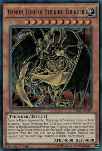Hamon, Lord of Striking Thunder [DUSA-EN097] Ultra Rare - Yu-Gi-Oh! - Card Brawlers | Quebec | Canada |