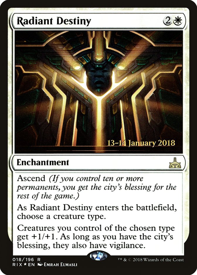 Radiant Destiny [Rivals of Ixalan Prerelease Promos] - Magic: The Gathering - Card Brawlers | Quebec | Canada |
