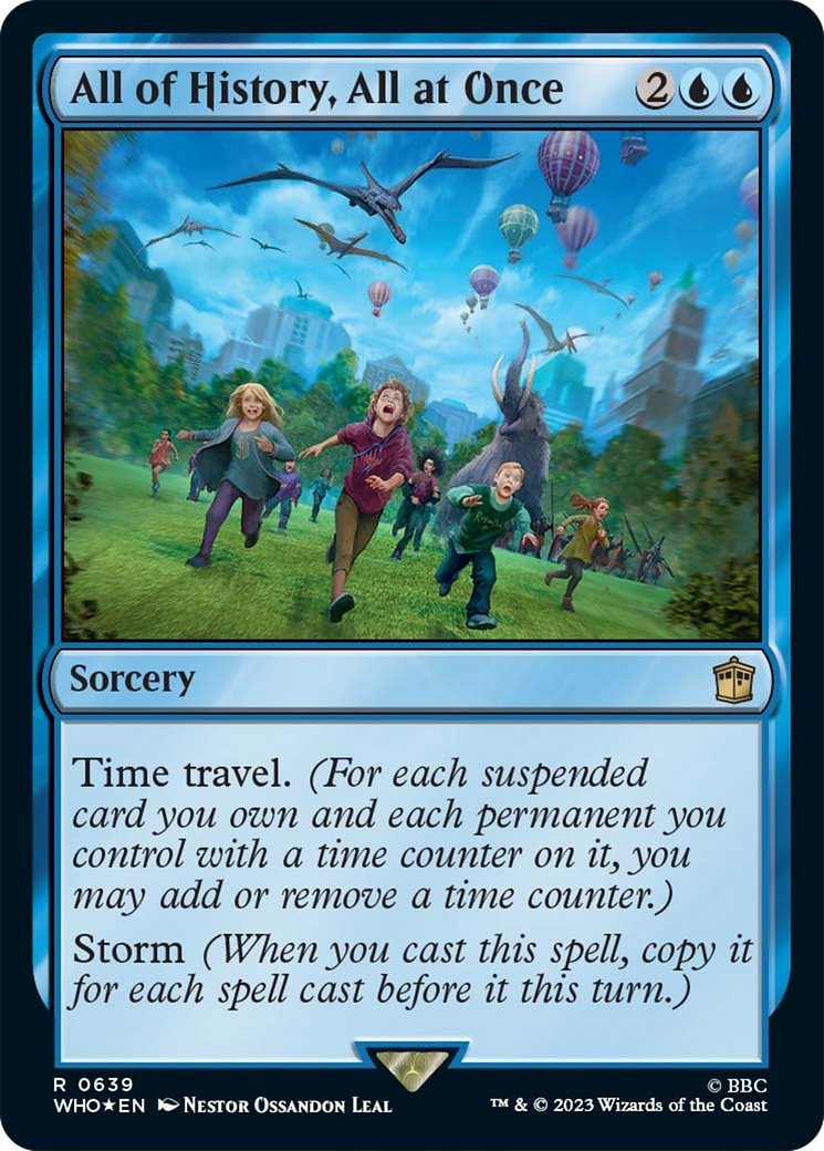 All of History, All at Once (Surge Foil) [Doctor Who] - Magic: The Gathering - Card Brawlers | Quebec | Canada |