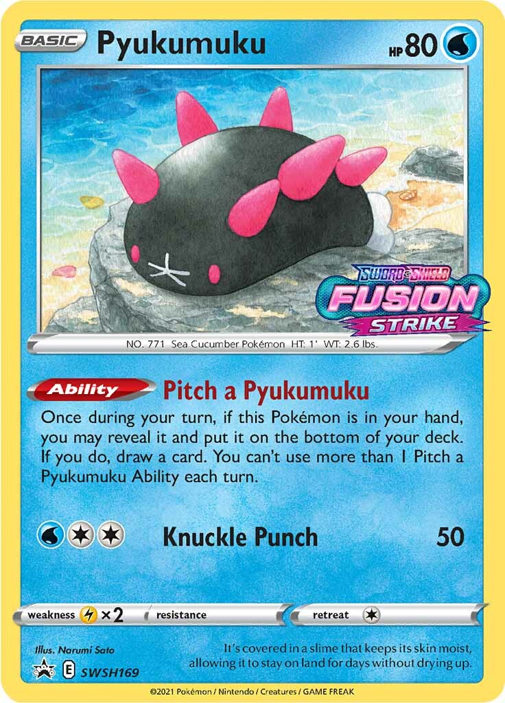 Pyukumuku (SWSH169) (Prerelease Promo) [Sword & Shield: Black Star Promos] - Pokémon - Card Brawlers | Quebec | Canada |