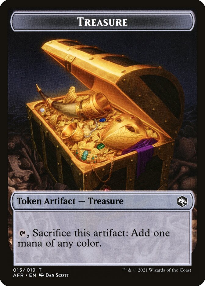 Servo // Treasure Double-Sided Token [Dungeons & Dragons: Adventures in the Forgotten Realms Commander Tokens] - Magic: The Gathering - Card Brawlers | Quebec | Canada |