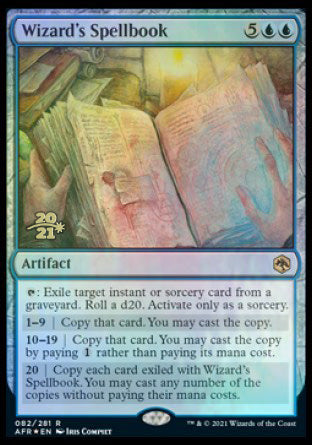 Wizard's Spellbook [Dungeons & Dragons: Adventures in the Forgotten Realms Prerelease Promos] - Magic: The Gathering - Card Brawlers | Quebec | Canada |