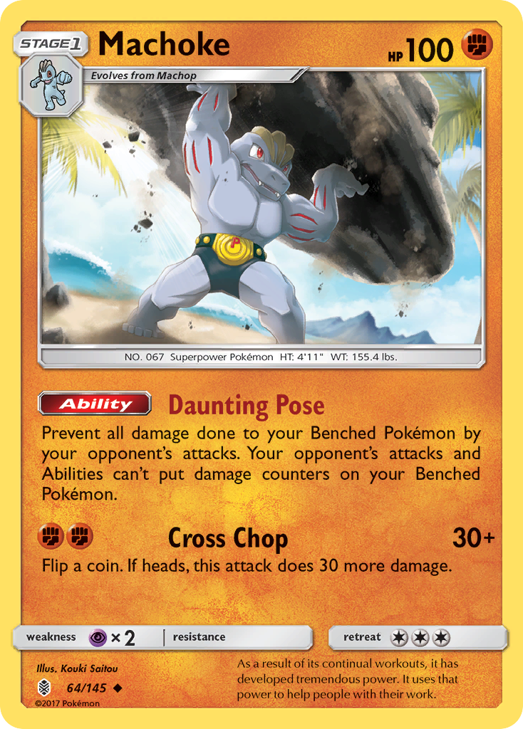 Machoke (64/145) [Sun & Moon: Guardians Rising] - Pokémon - Card Brawlers | Quebec | Canada |