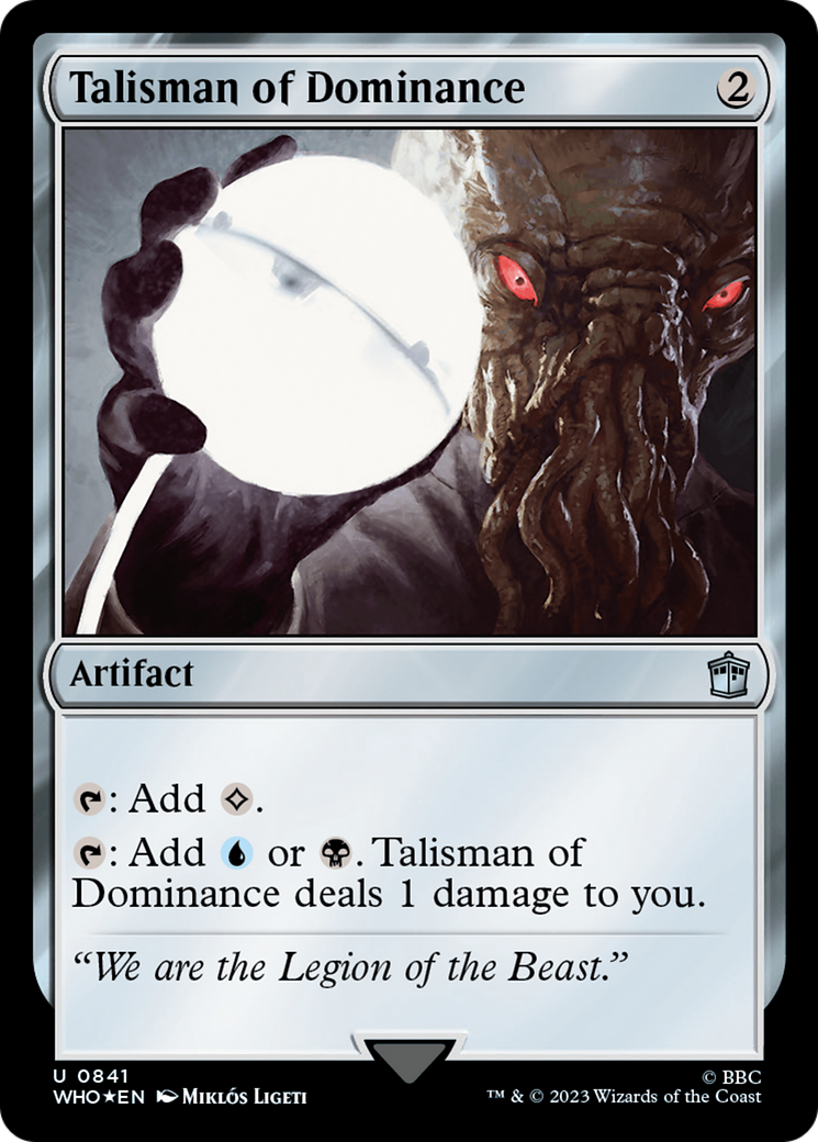 Talisman of Dominance (Surge Foil) [Doctor Who] - Magic: The Gathering - Card Brawlers | Quebec | Canada |