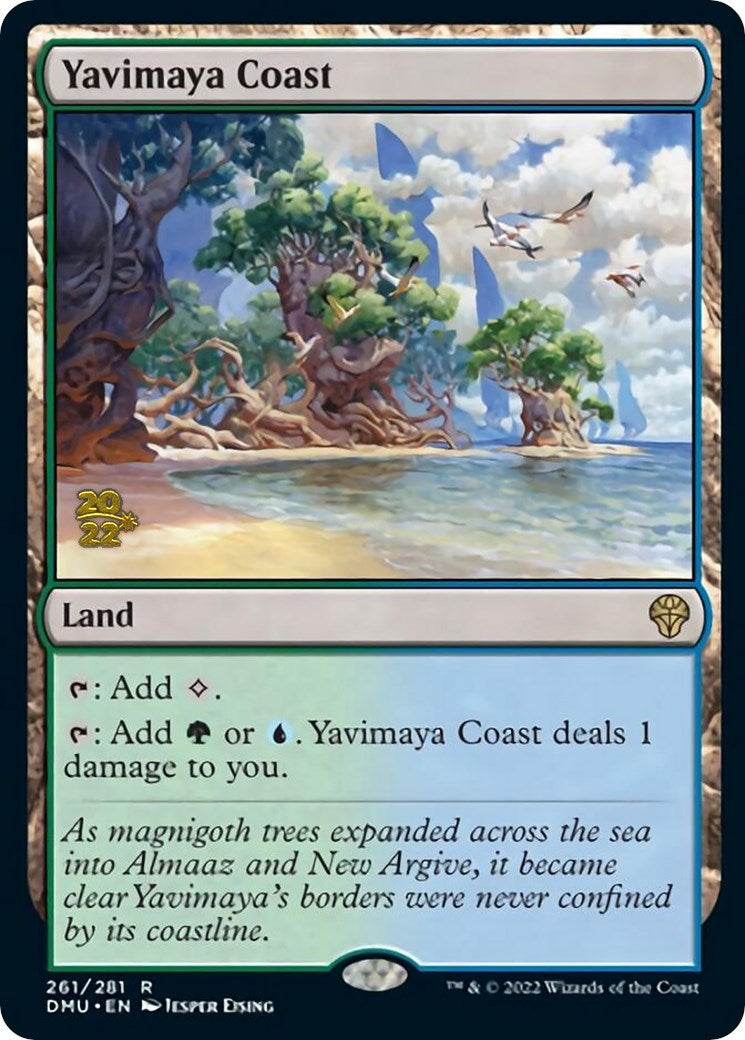 Yavimaya Coast [Dominaria United Prerelease Promos] - Magic: The Gathering - Card Brawlers | Quebec | Canada |