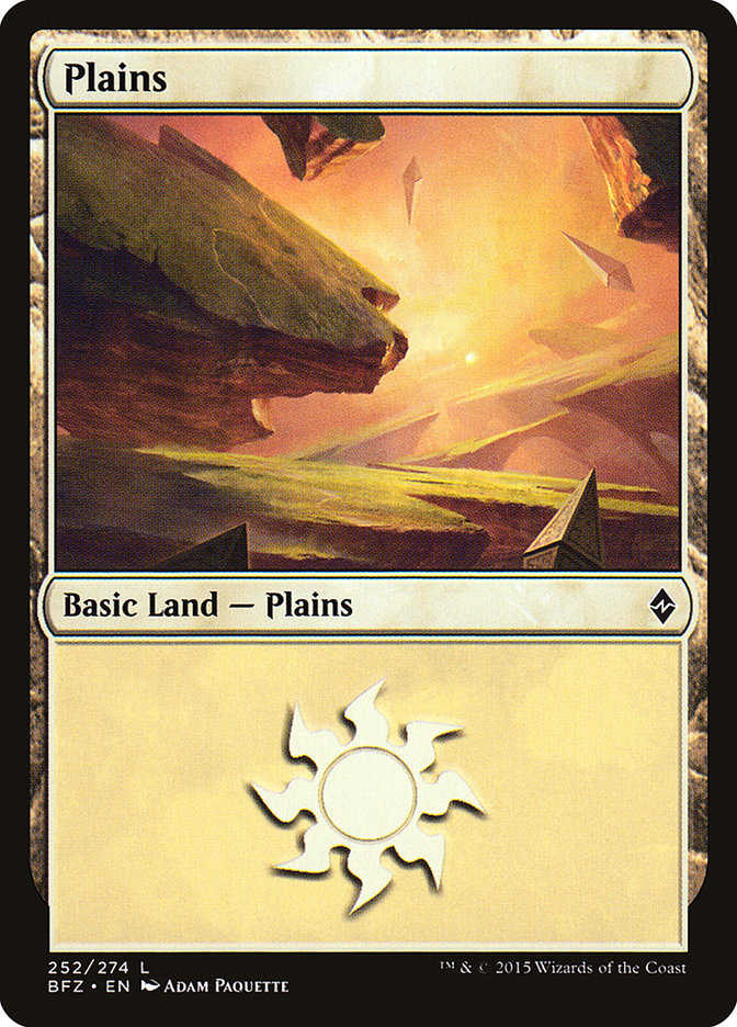 Plains (252) [Battle for Zendikar] - Magic: The Gathering - Card Brawlers | Quebec | Canada |