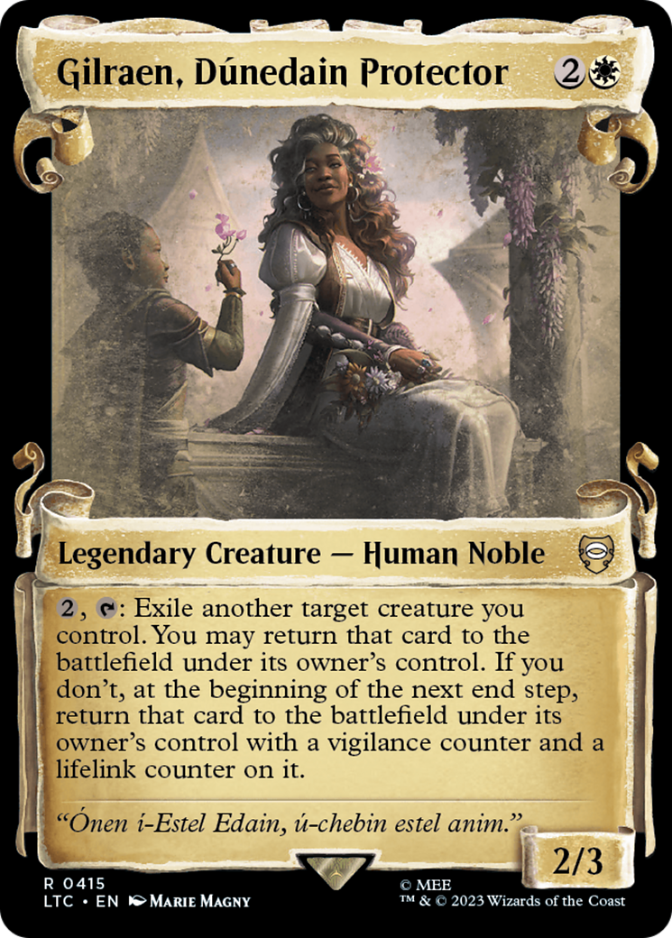 Gilraen, Dunedain Protector [The Lord of the Rings: Tales of Middle-Earth Commander Showcase Scrolls] - Magic: The Gathering - Card Brawlers | Quebec | Canada |