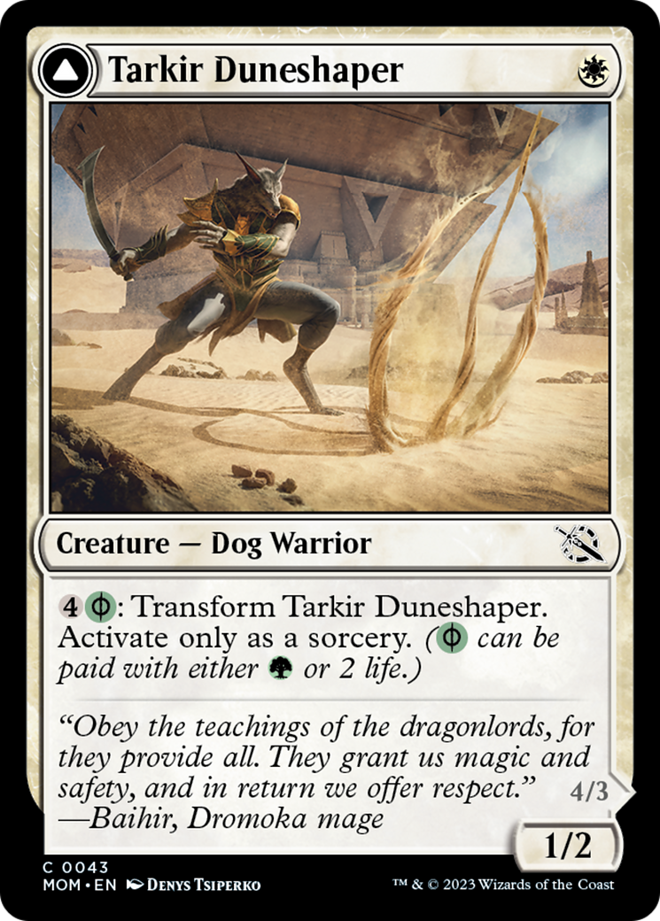 Tarkir Duneshaper // Burnished Dunestomper [March of the Machine] - Magic: The Gathering - Card Brawlers | Quebec | Canada |