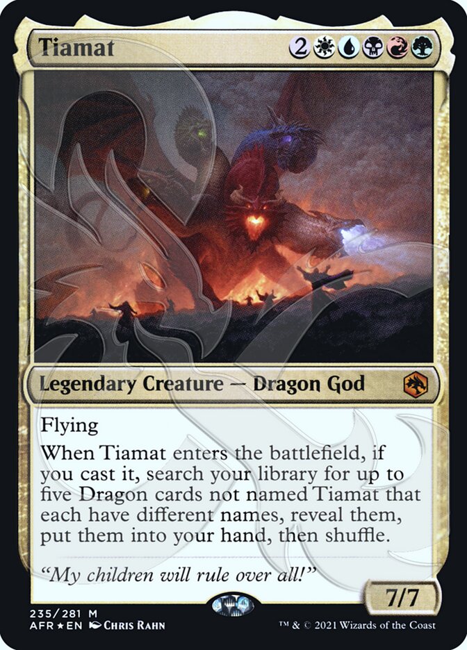Tiamat (Ampersand Promo) [Dungeons & Dragons: Adventures in the Forgotten Realms Promos] - Magic: The Gathering - Card Brawlers | Quebec | Canada |