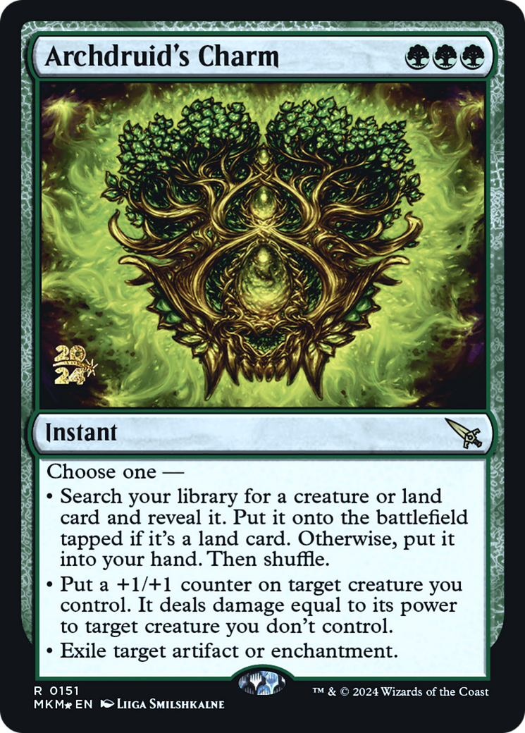 Archdruid's Charm [Murders at Karlov Manor Prerelease Promos] - Magic: The Gathering - Card Brawlers | Quebec | Canada |