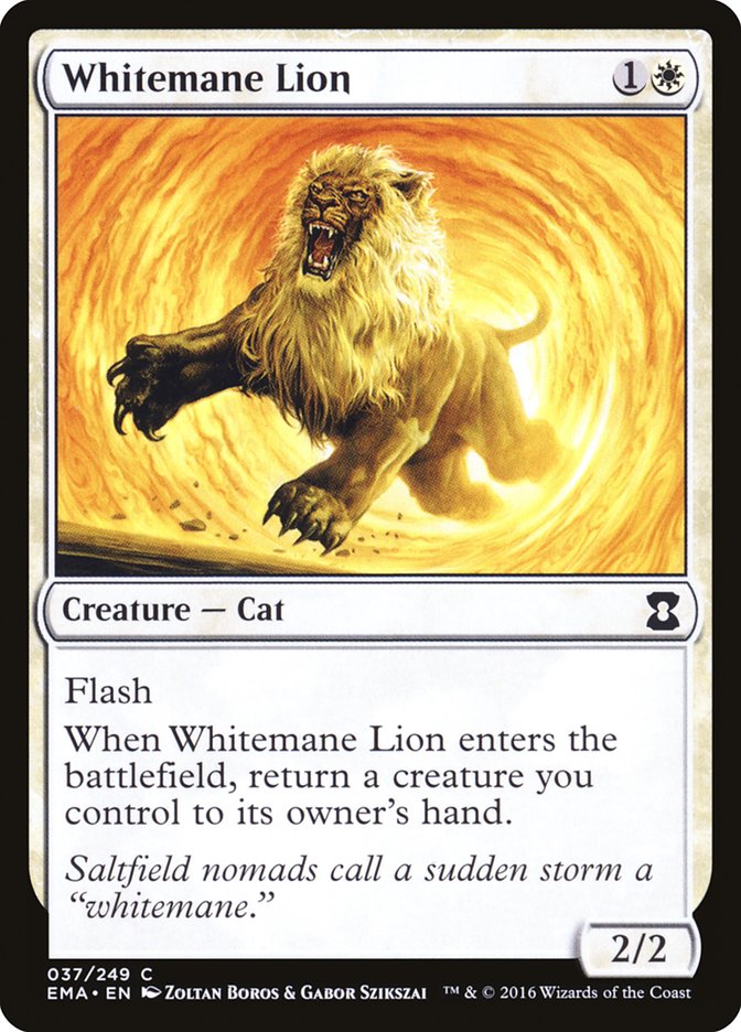 Whitemane Lion [Eternal Masters] - Magic: The Gathering - Card Brawlers | Quebec | Canada |