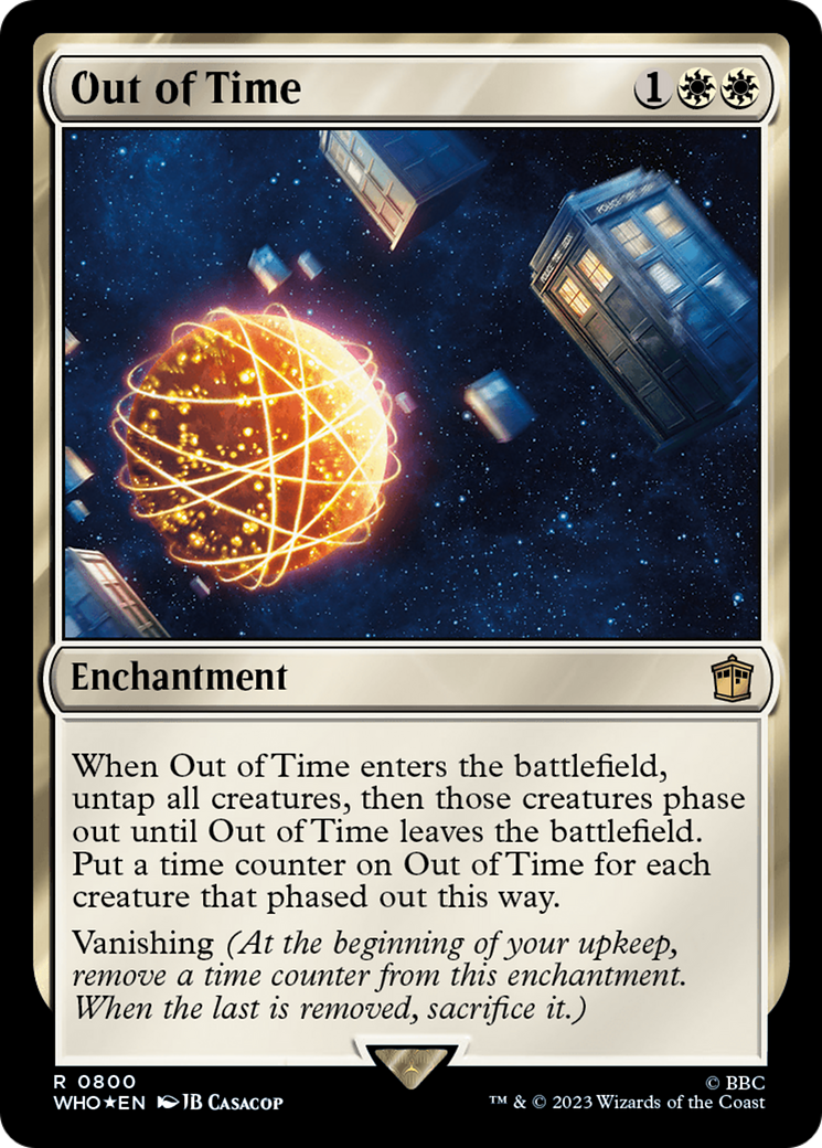 Out of Time (Surge Foil) [Doctor Who] - Magic: The Gathering - Card Brawlers | Quebec | Canada |
