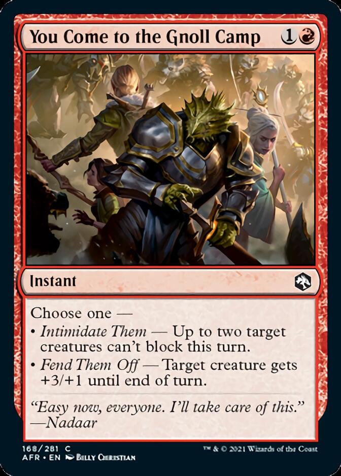 You Come to the Gnoll Camp [Dungeons & Dragons: Adventures in the Forgotten Realms] - Magic: The Gathering - Card Brawlers | Quebec | Canada |