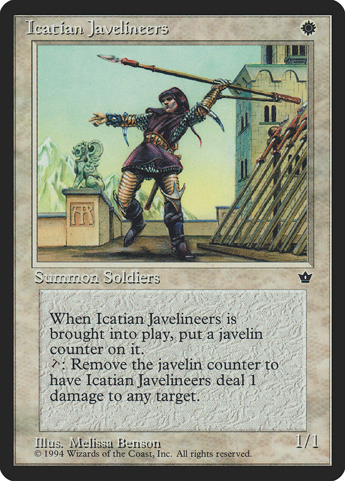 Icatian Javelineers (Melissa A. Benson) [Fallen Empires] - Magic: The Gathering - Card Brawlers | Quebec | Canada |