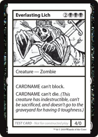 Everlasting Lich (2021 Edition) [Mystery Booster Playtest Cards] - Magic: The Gathering - Card Brawlers | Quebec | Canada |