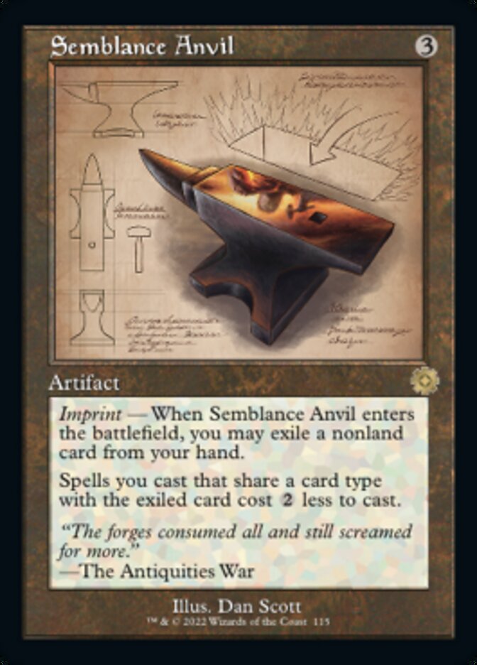 Semblance Anvil (Retro Schematic) [The Brothers' War Retro Artifacts] - Magic: The Gathering - Card Brawlers | Quebec | Canada |