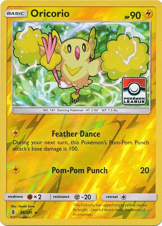 Oricorio (46/145) (League Promo) [Sun & Moon: Guardians Rising] - Pokémon - Card Brawlers | Quebec | Canada |