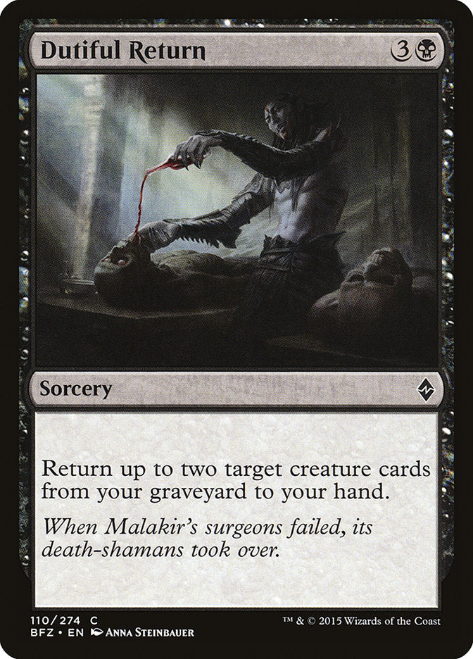 Dutiful Return [Battle for Zendikar] - Magic: The Gathering - Card Brawlers | Quebec | Canada |