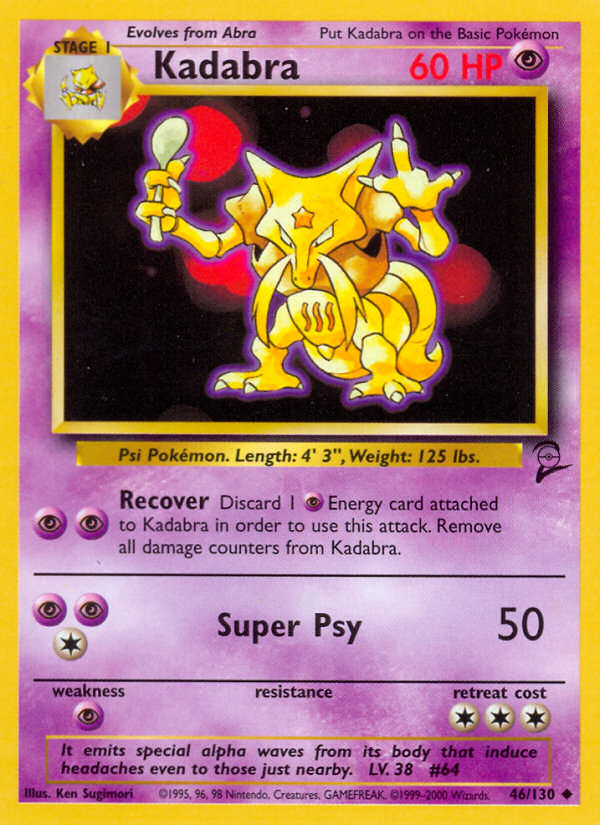 Kadabra (46/130) [Base Set 2] - Pokémon - Card Brawlers | Quebec | Canada |