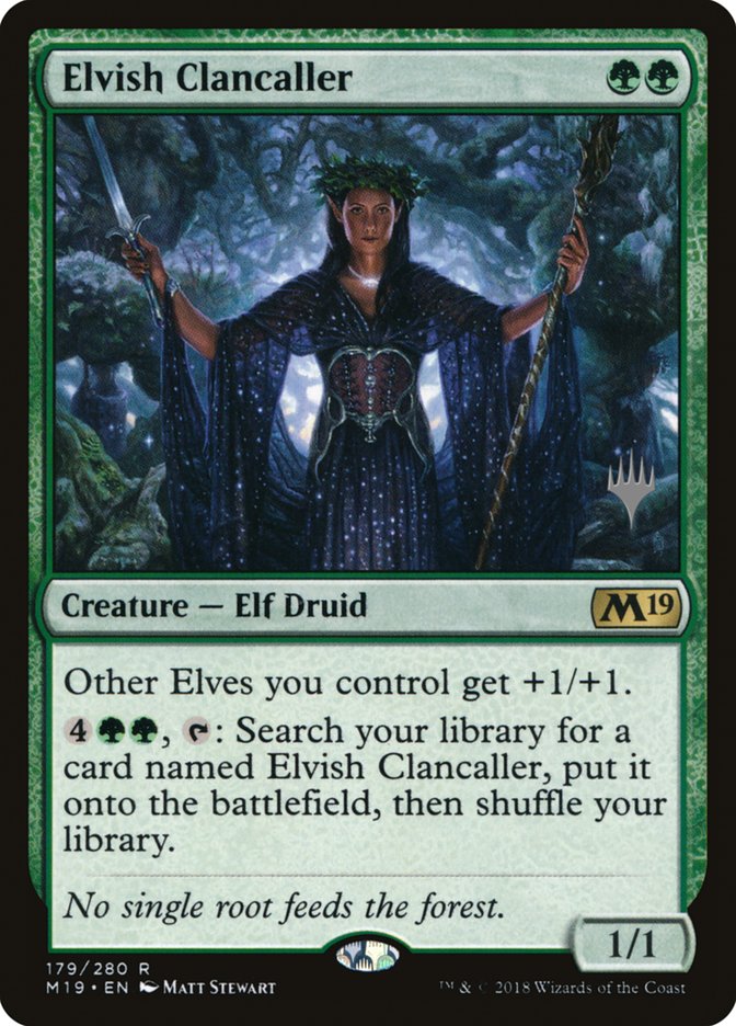 Elvish Clancaller (Promo Pack) [Core Set 2019 Promos] - Magic: The Gathering - Card Brawlers | Quebec | Canada |