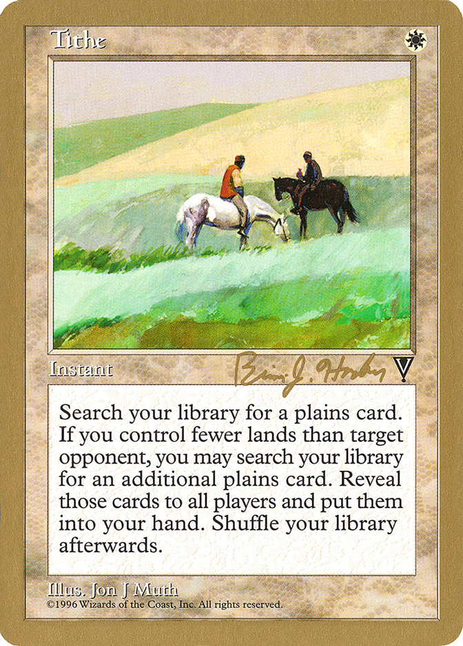 Tithe (Brian Hacker) [World Championship Decks 1998] - Magic: The Gathering - Card Brawlers | Quebec | Canada |