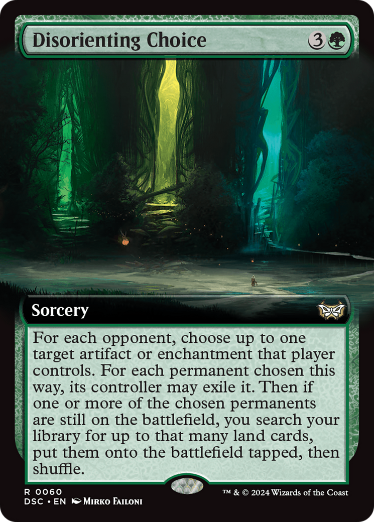 Disorienting Choice (Extended Art) [Duskmourn: House of Horror Commander] - Magic: The Gathering - Card Brawlers | Quebec | Canada |