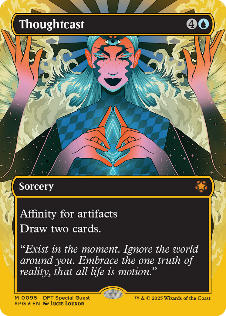 Thoughtcast (Borderless) (First-Place Foil) [Aetherdrift Special Guests] - Magic: The Gathering - Card Brawlers | Quebec | Canada |