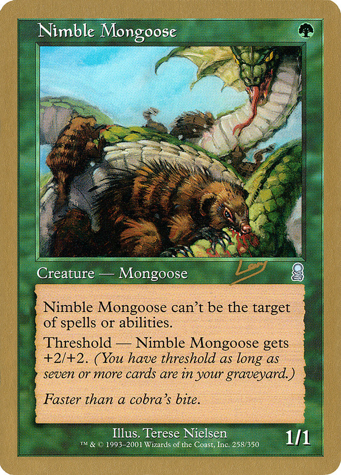 Nimble Mongoose (Raphael Levy) [World Championship Decks 2002] - Magic: The Gathering - Card Brawlers | Quebec | Canada |
