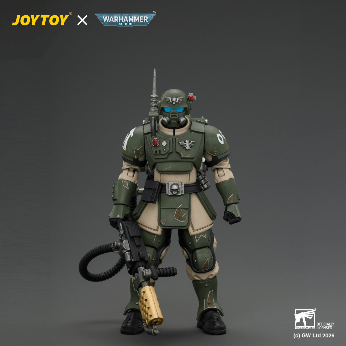 JOYTOY - Warhammer 40k - Astra Militarum - Kasrkin 2 with Flamer - (PREORDER) October 30, 2026