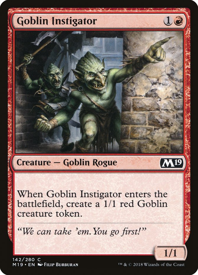 Goblin Instigator [Core Set 2019] - Magic: The Gathering - Card Brawlers | Quebec | Canada |
