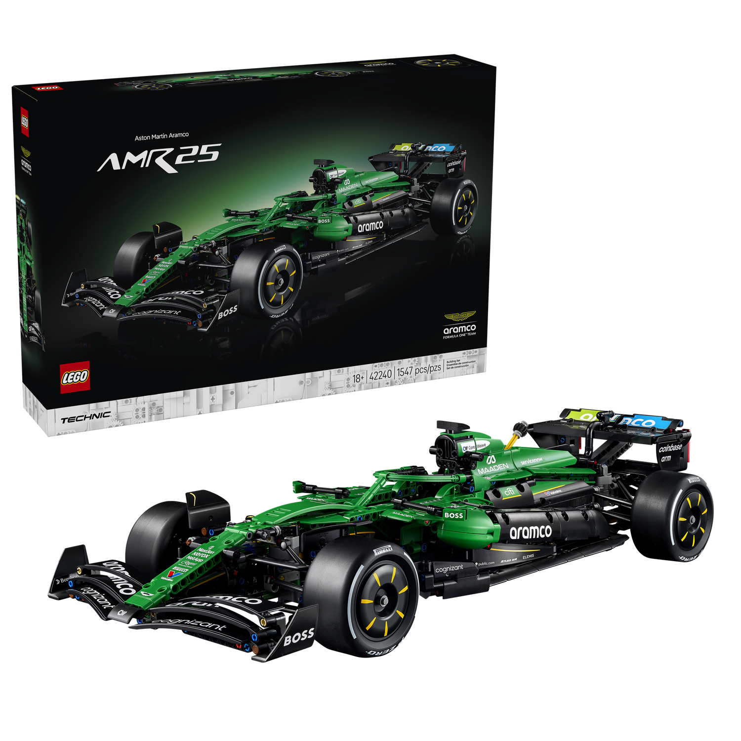 LEGO - Technic - Aston Martin Aramco AMR25 F1® Car - Building Kit - 42240