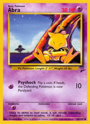 Abra (65/130) [Base Set 2] - Pokémon - Card Brawlers | Quebec | Canada |