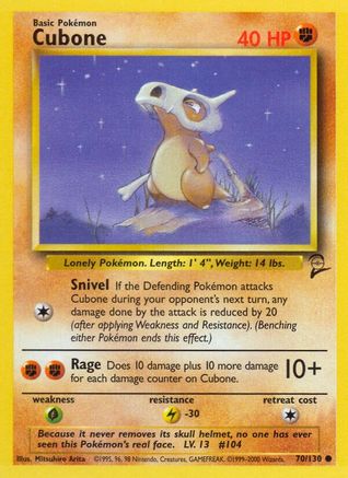 Cubone (70/130) [Base Set 2] - Pokémon - Card Brawlers | Quebec | Canada |