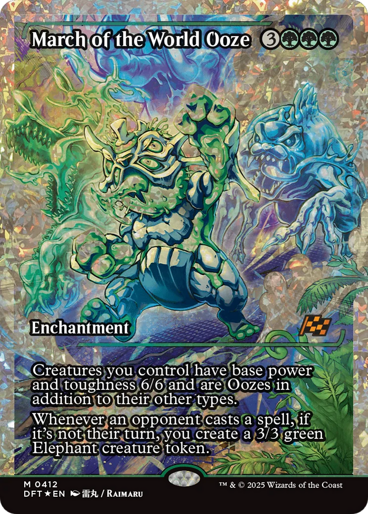 March of the World Ooze (Showcase) (Fracture Foil) [Aetherdrift] - Magic: The Gathering - Card Brawlers | Quebec | Canada |