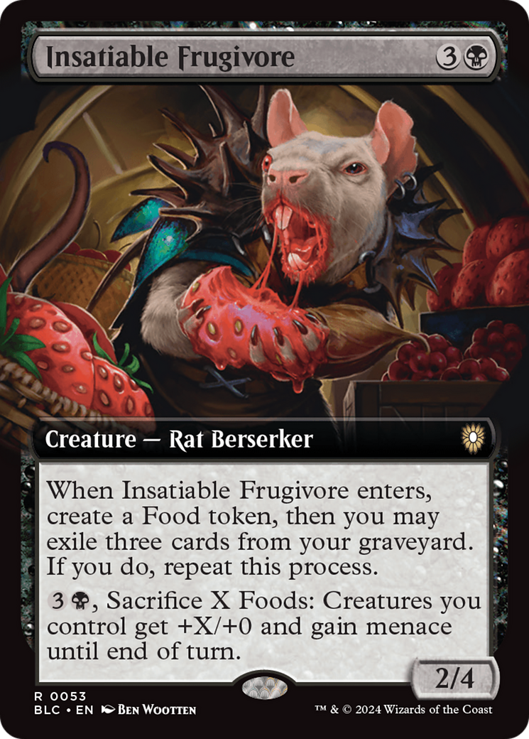 Insatiable Frugivore (Extended Art) [Bloomburrow Commander] - Magic: The Gathering - Card Brawlers | Quebec | Canada |