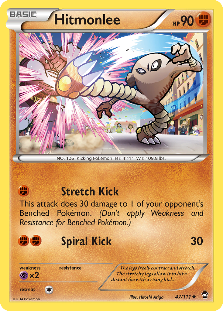 Hitmonlee (47/111) [XY: Furious Fists] - Pokémon - Card Brawlers | Quebec | Canada |