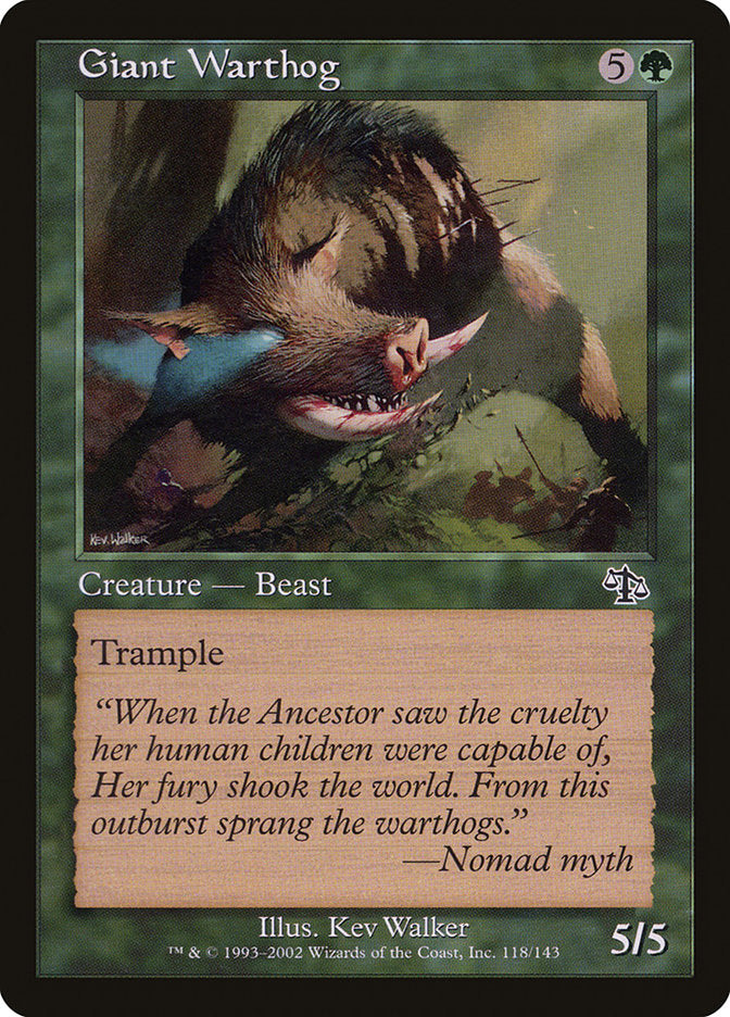 Giant Warthog [Judgment] - Magic: The Gathering - Card Brawlers | Quebec | Canada |