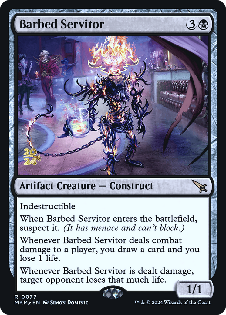 Barbed Servitor [Murders at Karlov Manor Prerelease Promos] - Magic: The Gathering - Card Brawlers | Quebec | Canada |