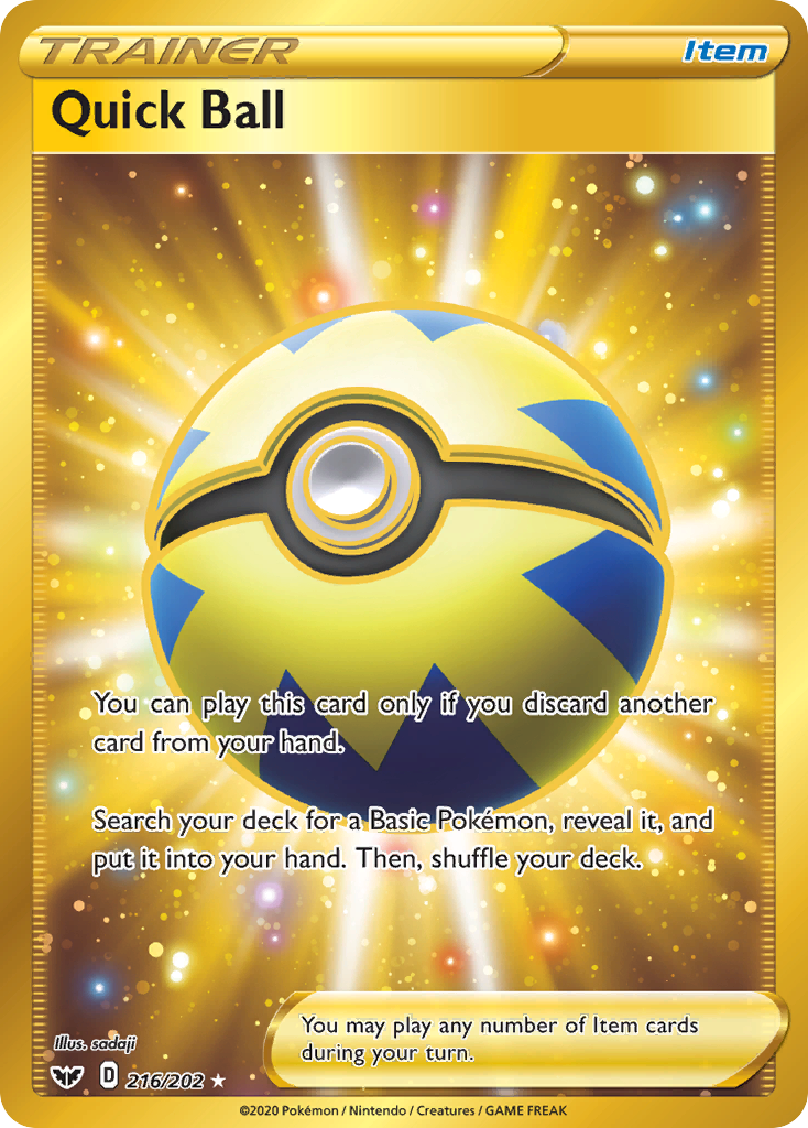 Quick Ball (216/202) [Sword & Shield: Base Set] - Pokémon - Card Brawlers | Quebec | Canada |